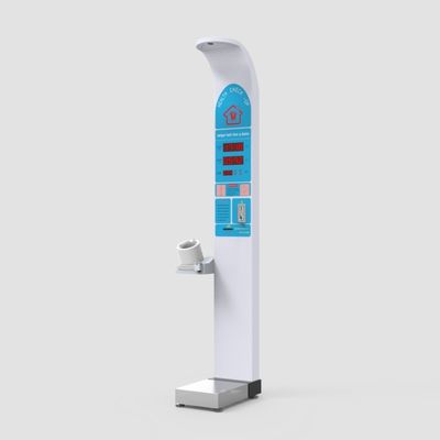 Máquina de pesaje plegable con pantalla LED para balanza de peso de altura operada por monedas ultrasónicas