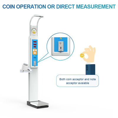 44 kg G.W. BMI Moneda Ultrasonida Alturas del cuerpo Peso de grasa Escala con máquina de presión arterial