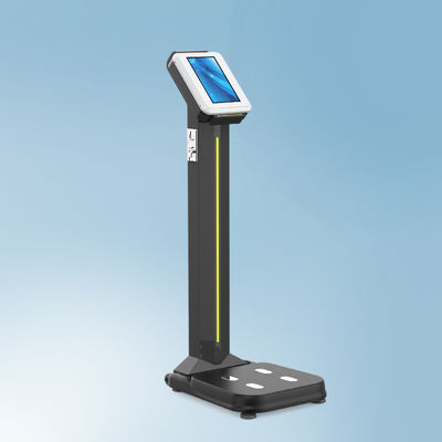 Ocho electrodos ABS y pantalla LCD de acero inoxidable Moneda Escala de grasa corporal para el control de salud