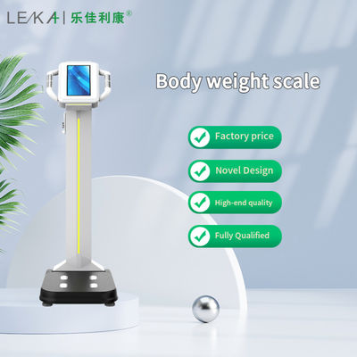 Ocho electrodos ABS y pantalla LCD de acero inoxidable Moneda Escala de grasa corporal para el control de salud