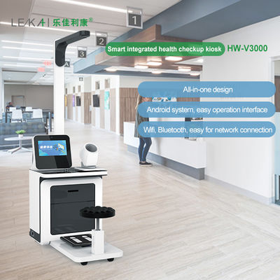 Quiosco médico de autoservicio Quiosco de detección inteligente para transmisión de datos sin fisuras