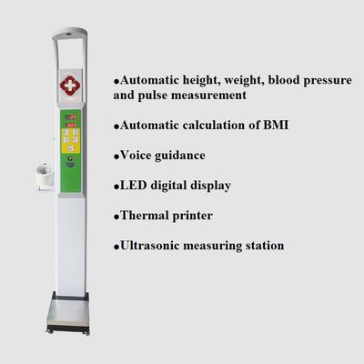 33*55*235cm Display de LED Alturas corporales Peso del IMC Máquina de presión arterial