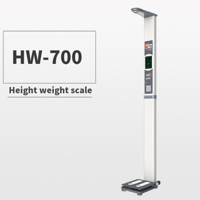 Display LED Escala de altura y peso del hospital de acero con máquina de impresión de 200 kg de capacidad