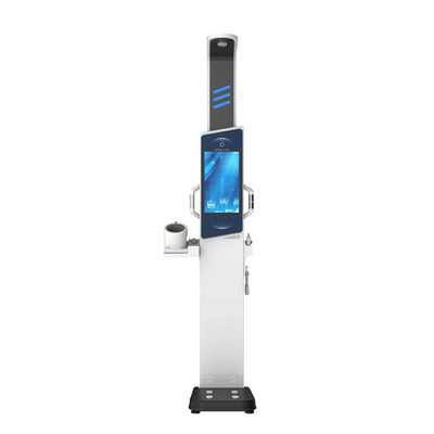 Quiosco de control de salud con escala automática de grasa corporal y rango de medición de altura de 0-210 cm