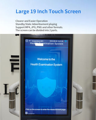 Quiosco de control de salud con escala automática de grasa corporal y rango de medición de altura de 0-210 cm