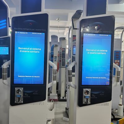 Máquina de control de salud inteligente 19 pulgadas Android BMI Quiosco con funciones opcionales