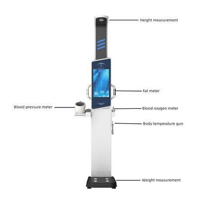Analisador de composición corporal para pesas de farmacia con pantalla táctil LCD de 19 pulgadas