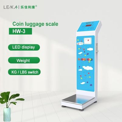 Escala de peso personal operada con monedas de hotel y equipaje con voltaje de trabajo AC100-240V