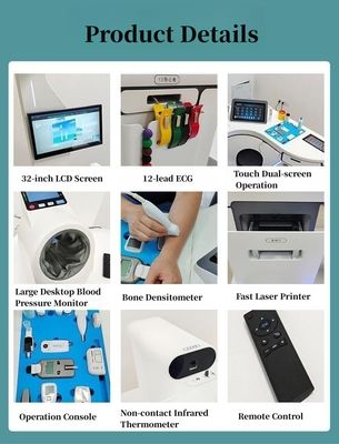 32' LCD con pantalla táctil completa División 0.01kg Servicio médico de autoservicio Quiosco de control de salud