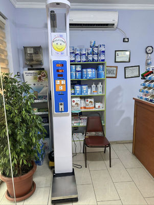 Soporte de ODM personalizado Máquina de venta médica ultrasónica para seguimiento del IMC y la altura