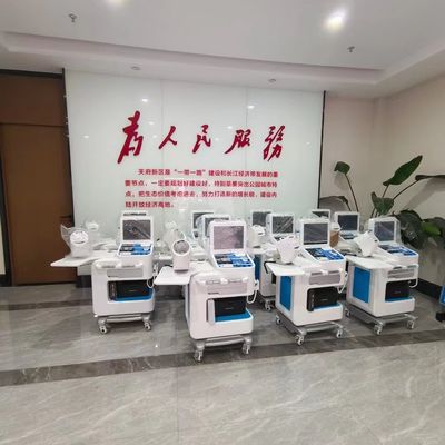 Estación de quiosco de control médico multifuncional con fuente de alimentación AC100-240V