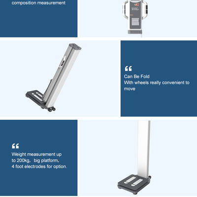 Analisador electrónico de grasa corporal para hospitales profesionales con un rango de altura de 60-200 cm