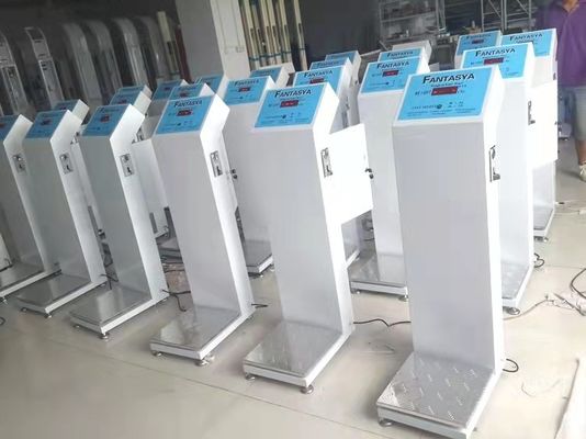 Personalización aceptada 5W de acero de la moneda operada de la balanza para el peso de equipaje asequible