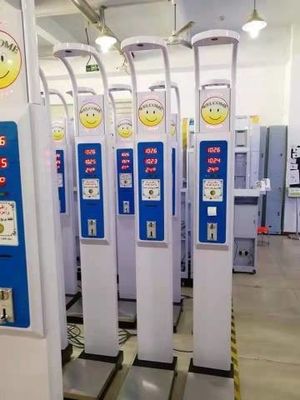 AC100-240V fuente de alimentación de la moneda operado Balanzas altura peso máquina expendedora para farmacia