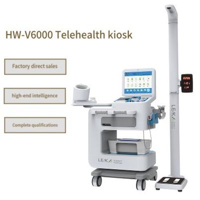 Full Touch LCD Screen Body Check Up Kiosk para clínicas Solución de autoservicio inteligente