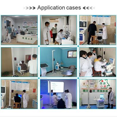 Full Touch LCD Screen Body Check Up Kiosk para clínicas Solución de autoservicio inteligente