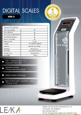 Máquina de venta de pesas de equipaje con soporte OEM