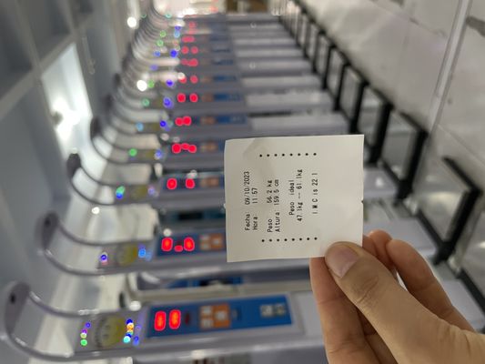 Medida profesional del IMC a escala digital LEKA con operación de monedas y pantalla LED