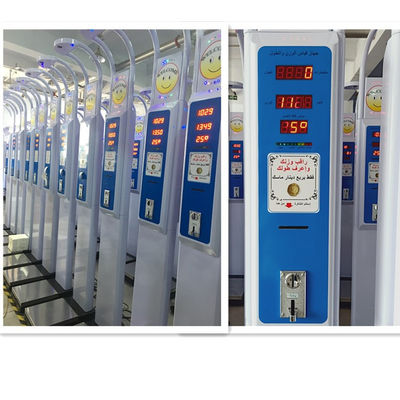 Medida profesional del IMC a escala digital LEKA con operación de monedas y pantalla LED