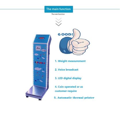 Balanza digital para medir el peso corporal con función operada por monedas N.W/ G.W 27KG/ 30KG