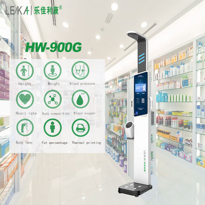 Escala electrónica totalmente automática de altura, peso, grasa e IMC para los requisitos del cliente