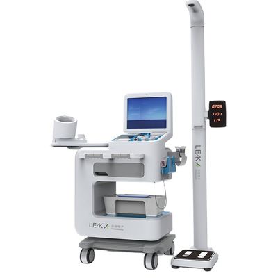 Escala de grasa corporal LEKA El último quiosco de salud para diagnóstico rápido y pantalla LCD de 15'
