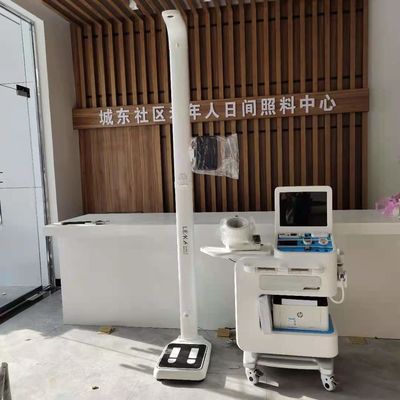Escala de grasa corporal LEKA El último quiosco de salud para diagnóstico rápido y pantalla LCD de 15'