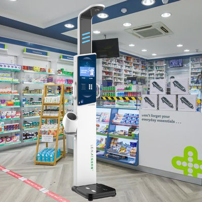 Escala de grasa corporal de 33*55*235mm de pantalla LCD para un fácil seguimiento de la altura y el peso en farmacia