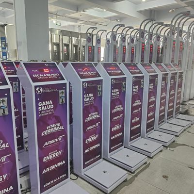 Balanza corporal compacta AC100-240V para venta en farmacia gimnasio centro de fitness aeropuerto hotel