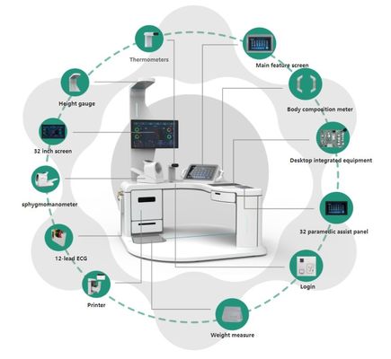 Máquina conveniente para controlar el azúcar en la sangre con impresora láser A4