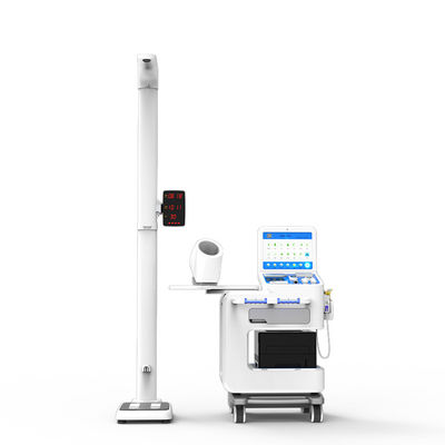 Quiosco de detección de salud médica para hospitales Máquina de análisis de cuerpo blanco personalizable