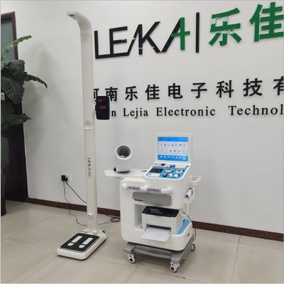 Quiosco de detección de salud médica para hospitales Máquina de análisis de cuerpo blanco personalizable