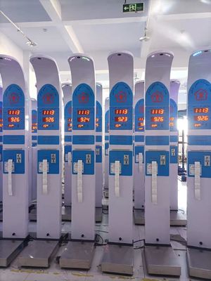 Soporte personalizado N.W. 42KG Máquina digital de altura y peso para los requisitos finales