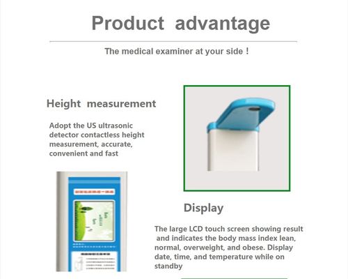 Analista de grasa corporal plegable para el control hospitalario