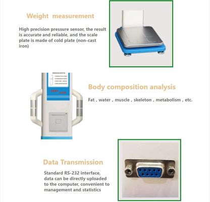 Analista de grasa corporal plegable para el control hospitalario