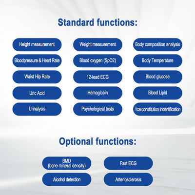 Control de salud de todo el cuerpo pantalla HD LCD Equipo de diagnóstico del hospital Lanzamiento de la máquina