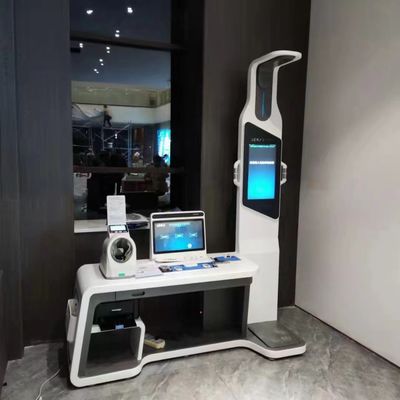 Quiosco de telemedicina HW-V7000 ABS y acero inoxidable para un control de salud completo
