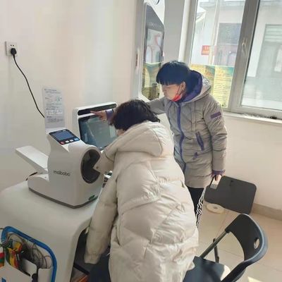 Estación de control del cuerpo de telemedicina todo en uno con escala de altura y peso por ultrasonidos