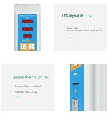 Fuente de alimentación de 100-240V Máquina de peso de altura y BMI de alta precisión con tipo de pantalla LED
