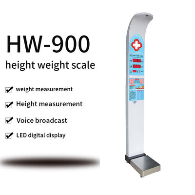 Escala de peso y altura operada con monedas HW-900 Escala digital para adultos con medida de altura