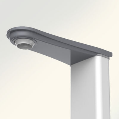 Estand de medición de altura para adultos de farmacia de ultrasonido duradero con tamaño total de 33 * 46 * 230cm