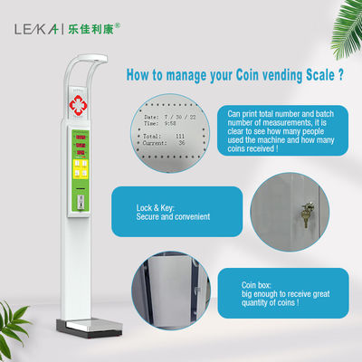 Medición automática de transmisión de voz Escala plegable de altura y peso con velocidad