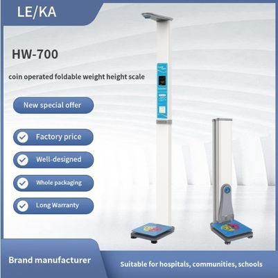 Balanzas electrónicas automáticas de altura y peso operadas con monedas con fuente de alimentación de 100-240 V