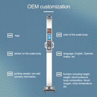 Balanza digital de precisión para el análisis del IMC y la composición corporal pantalla LCD 220V/50Hz