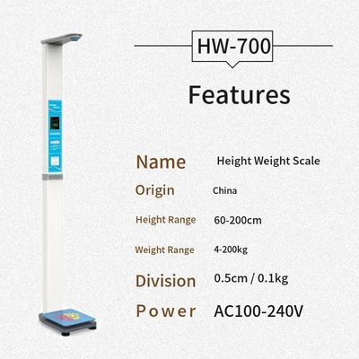 Máquina electrónica de balanza de pesas para hospitales Ultrasonido de altura y el IMC Vending Scale