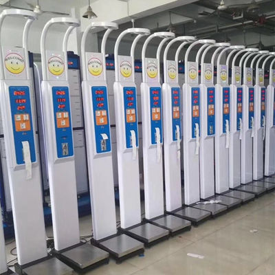Tamaño de la plataforma 33*55cm LEKA Moneda Operada Alturas Peso IMC Balanzas de medición para farmacia