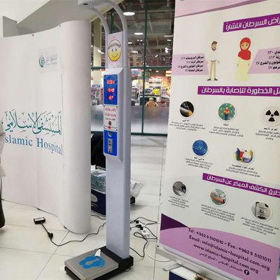 Máquina de IMC del cuerpo con pantalla digital LED para la medición precisa de la altura en farmacias