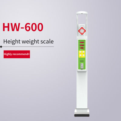 Medida exacta del IMC del cuerpo humano Altura y peso Pesando balanzas de máquinas expendedoras N.W. 38kg