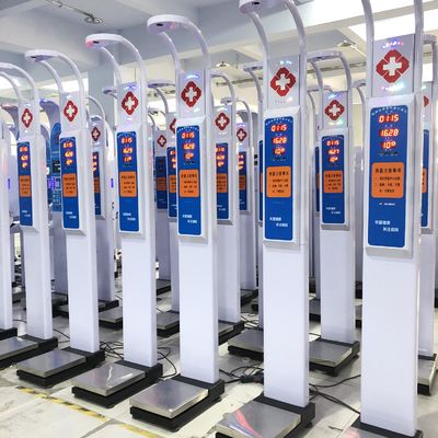 45 kg G.W. CE Certificado de altura de pie Escala de peso con medida de IMC operada por moneda