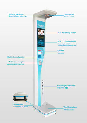Alta resistencia ABS Ultrasonico Escala de IMC Escala de peso corporal digital con soporte personalizado